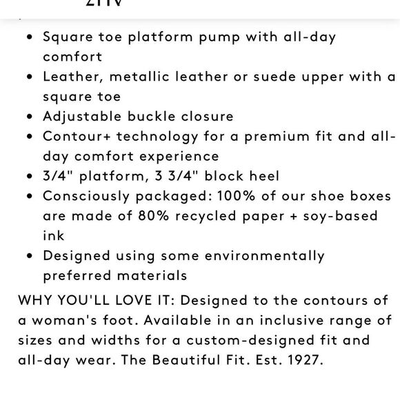 Naturalizer Women Size 9W Joy in Silver Sand Slip On Pump Heels - Picture 14 of 15